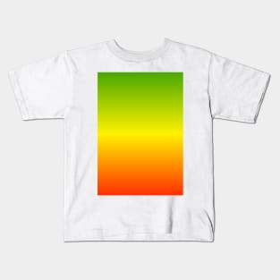 Rastafari Green Gradient Fashion Print Kids T-Shirt